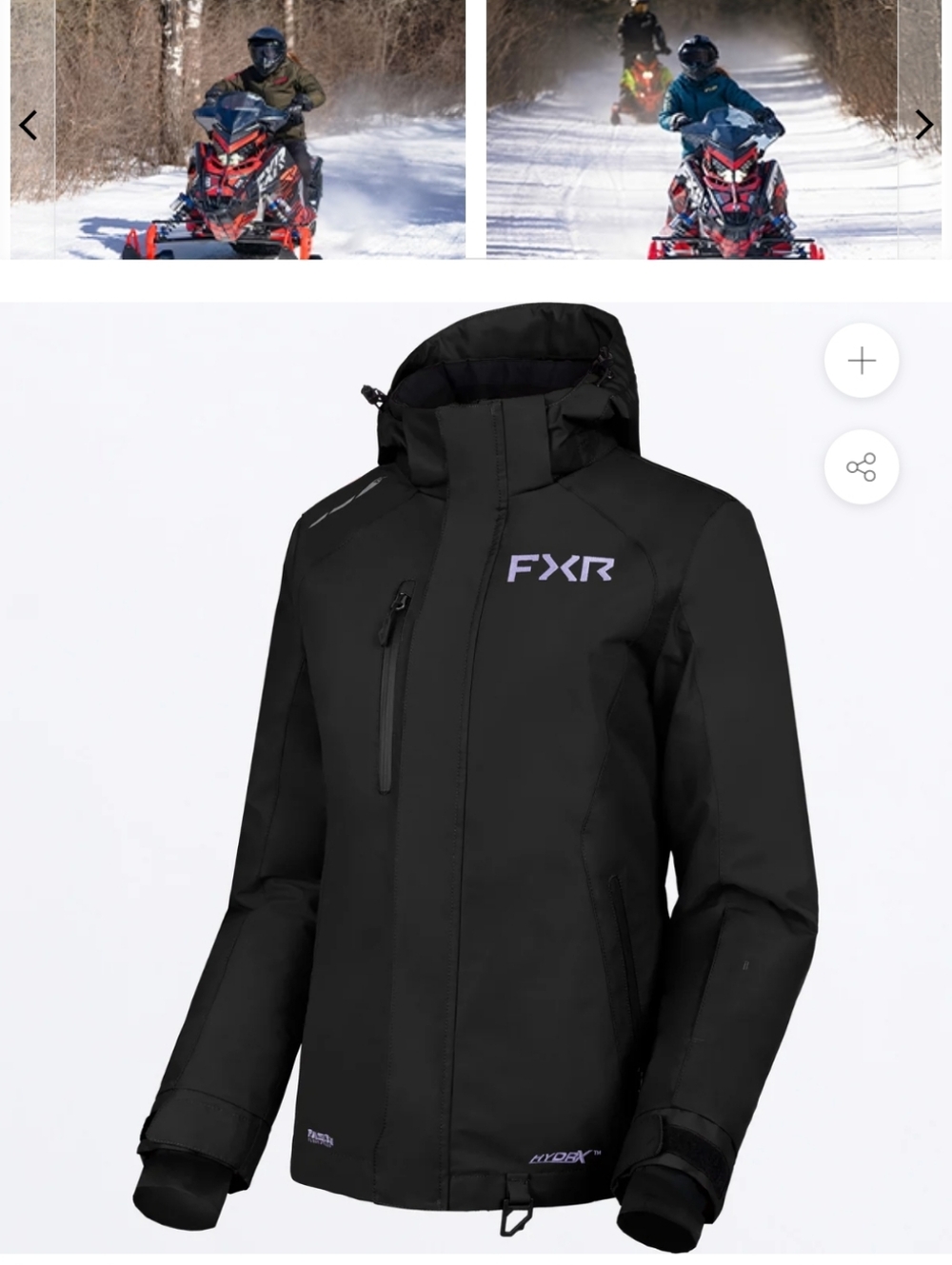 FXR Women's Black Insulated Snowmobile Jacket